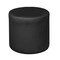 Education And Lounge Regency Logan Round Stool Ottoman- Black N6262BK - alternate 1